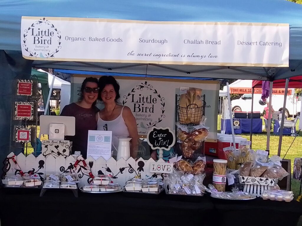 Little Bird Bakery and Apothecary booth at Richland Park Farmers Market