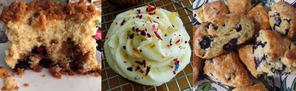 Organic Coffee Cake Cupcake Scones handcrafted by Little Bird Bakery and Apothecary